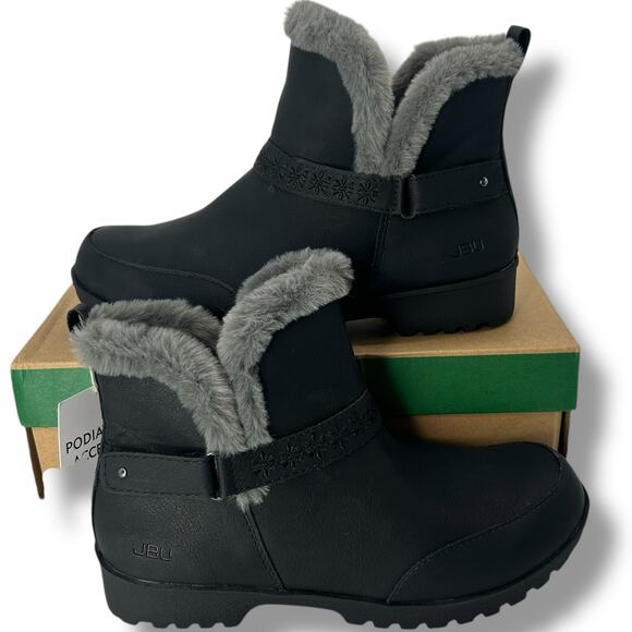 NEW JBU Jambu Black Winter Booties Size 8 Snow Warm Snow Outdoor Booties NWT - Picture 1 of 11